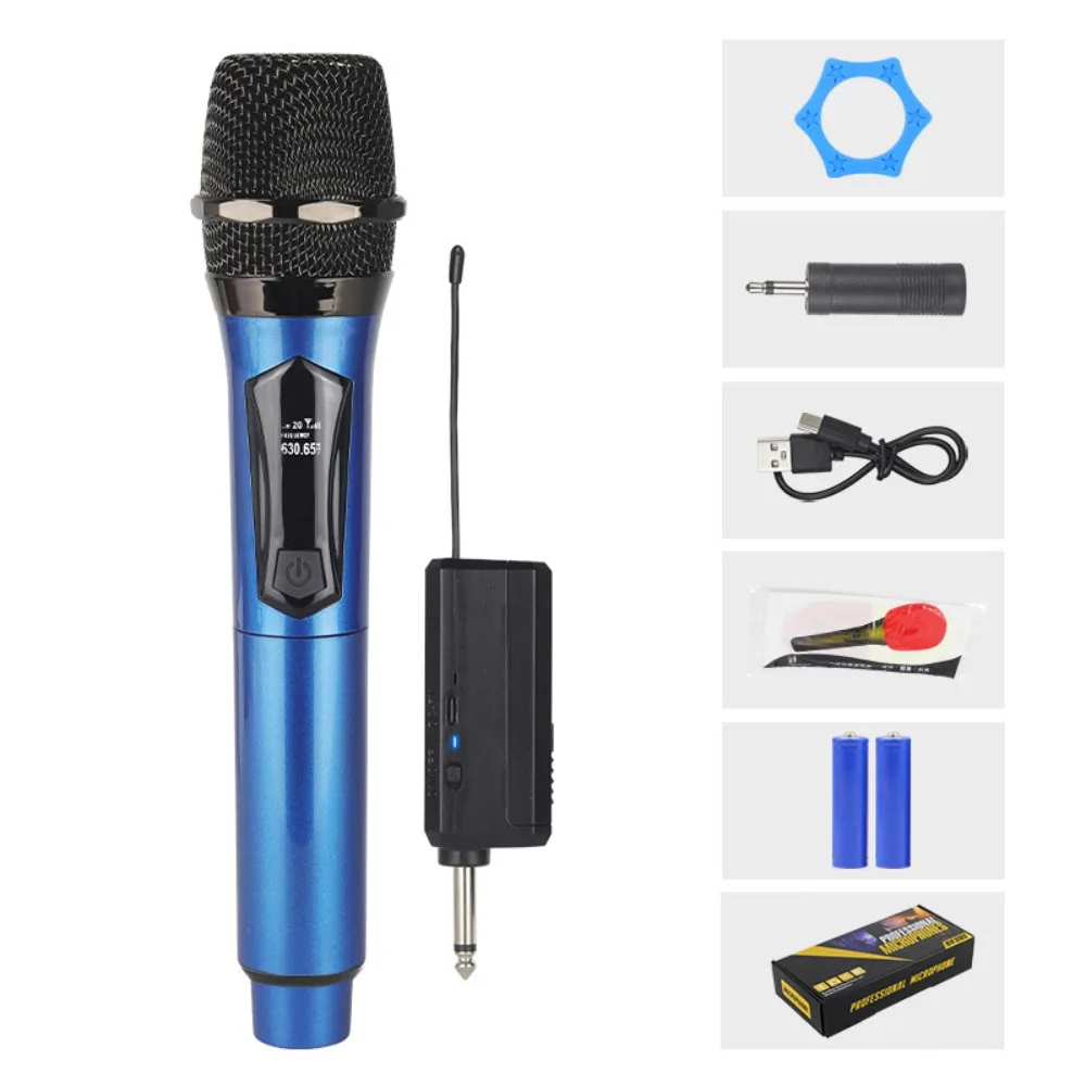 Rechargeable Wireless Microphone Anti Howling LED Display Wireless Microphone System High Quality Power Switch
Rechargeable Wireless Microphone Anti Howling LED Display Wireless Microphone System High Quality Power Switch