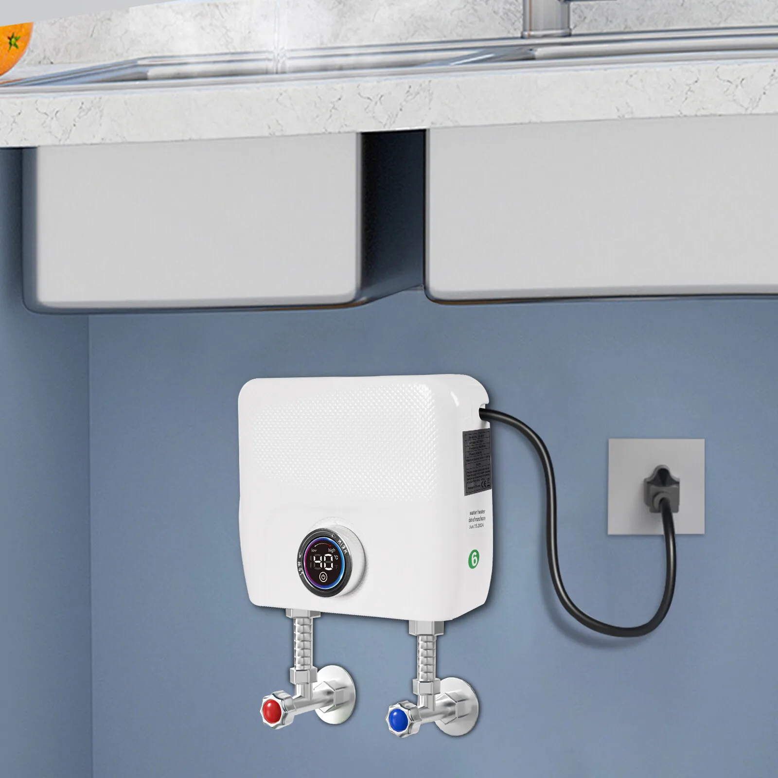 Белый мгновенный небольшой электрический водонагреватель ABS + литой алюминий — быстрый нагрев и инвертор мощностью 3000 Вт, энергосбережение, обеспечивает длительное обслуживание
Белый мгновенный небольшой электрический водонагреватель ABS + литой алюминий — быстрый нагрев и инвертор мощностью 3000 Вт, энергосбережение, обеспечивает длительное обслуживание