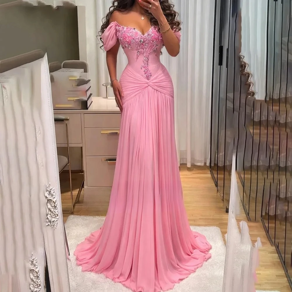Vintage Flowers Off Shoulder Mermaid Prom Dresses Beading Applique V-neck Formal Prom Party Gown robes de soirée Customized
Vintage Flowers Off Shoulder Mermaid Prom Dresses Beading Applique V-neck Formal Prom Party Gown robes de soirée Customized