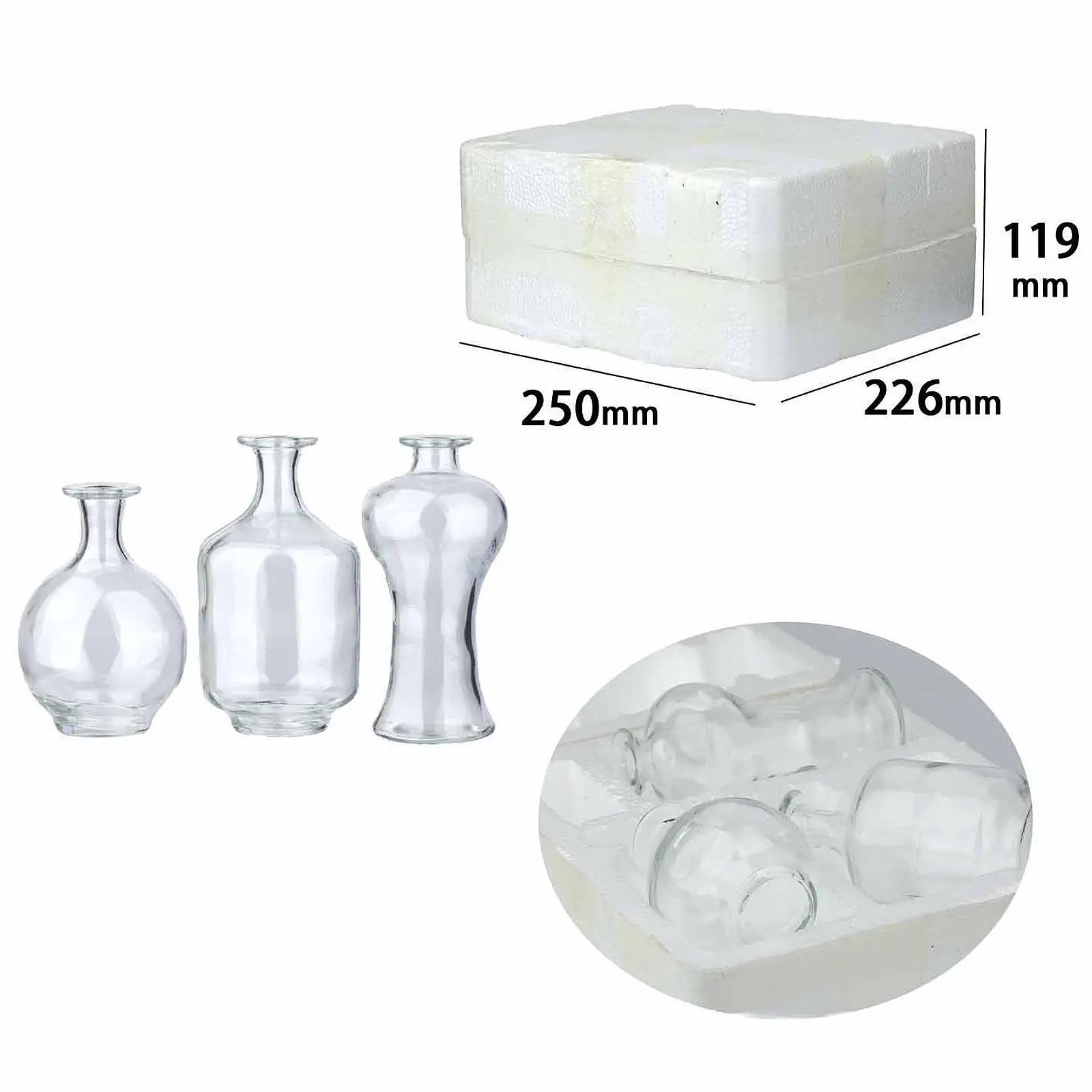 Cute Glass Bud Vases Set Modern Table Centerpieces Decorative Vases for Housewarming Gift Indoor Home Decor
Cute Glass Bud Vases Set Modern Table Centerpieces Decorative Vases for Housewarming Gift Indoor Home Decor