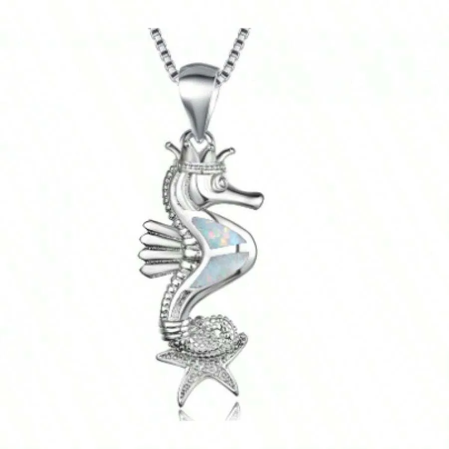 Hot-Selling Ins-Style European And American Blue Opal Seahorse Necklace, Starfish Pendant Sweater Chain, Opal Necklace
Hot-Selling Ins-Style European And American Blue Opal Seahorse Necklace, Starfish Pendant Sweater Chain, Opal Necklace