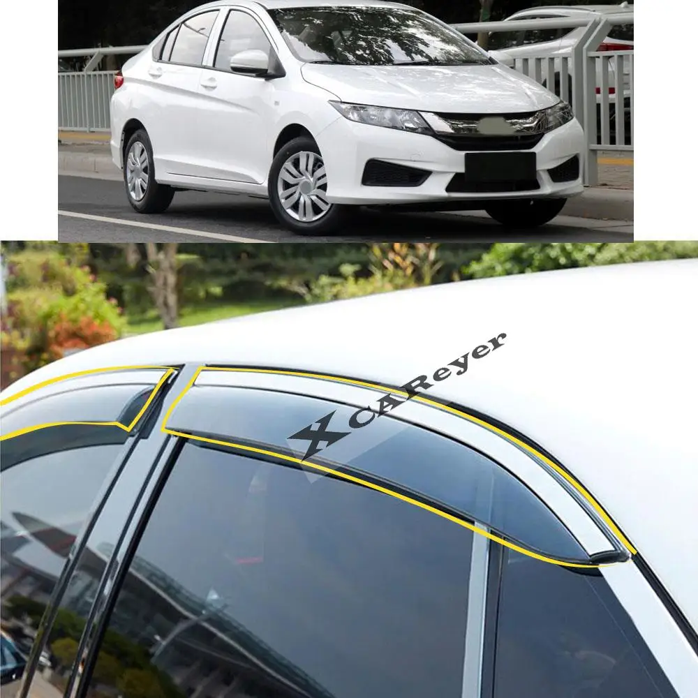 For Honda City 2015 2016 2017 2018 2019 Car Body Styling Sticker Plastic Window Glass Wind Visor Rain/Sun Guard Vent Parts
For Honda City 2015 2016 2017 2018 2019 Car Body Styling Sticker Plastic Window Glass Wind Visor Rain/Sun Guard Vent Parts