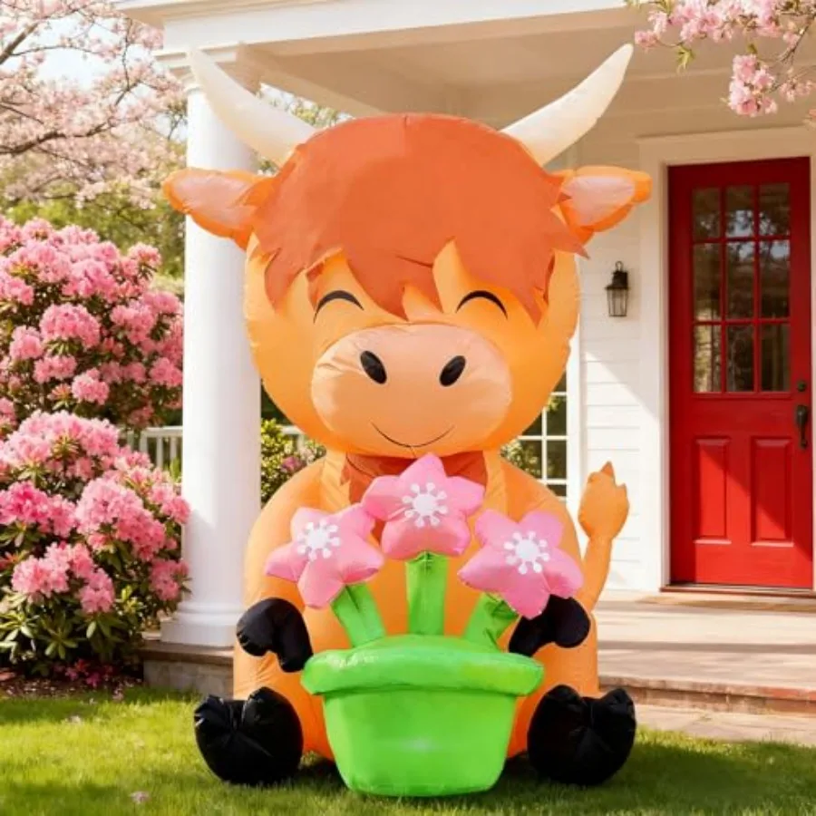 5Feet Spring Inflatable and Flower Pots Outdoor Decoration, Blow Up Easter Decoration, Built-in LEDs for Holiday, Garden, Lawn,
5Feet Spring Inflatable and Flower Pots Outdoor Decoration, Blow Up Easter Decoration, Built-in LEDs for Holiday, Garden, Lawn,