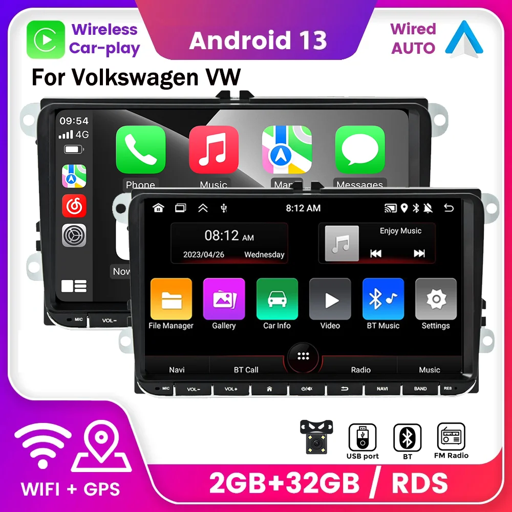 9 " Car Radio Wireless Carplay 2Din Car Multimedia Player For VW Passat B6 T5 B7 B8 Golf 5 6 Caddy POLO T5 Touran Android Auto
9 " Car Radio Wireless Carplay 2Din Car Multimedia Player For VW Passat B6 T5 B7 B8 Golf 5 6 Caddy POLO T5 Touran Android Auto