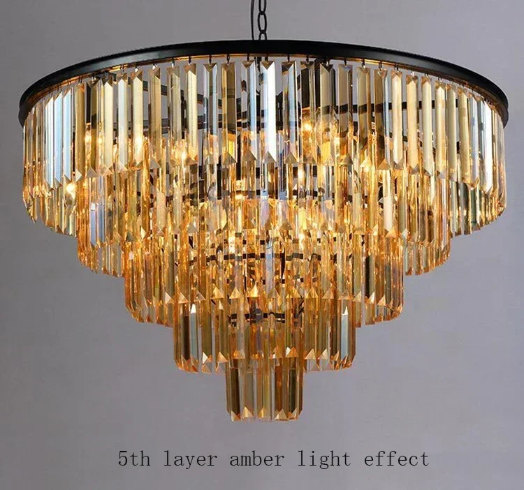 Modern Crystal Chandelier Elegant K9 crystal Smoky Gray Suspension Lamparas for Cafe Restaurant Hotel
Modern Crystal Chandelier Elegant K9 crystal Smoky Gray Suspension Lamparas for Cafe Restaurant Hotel