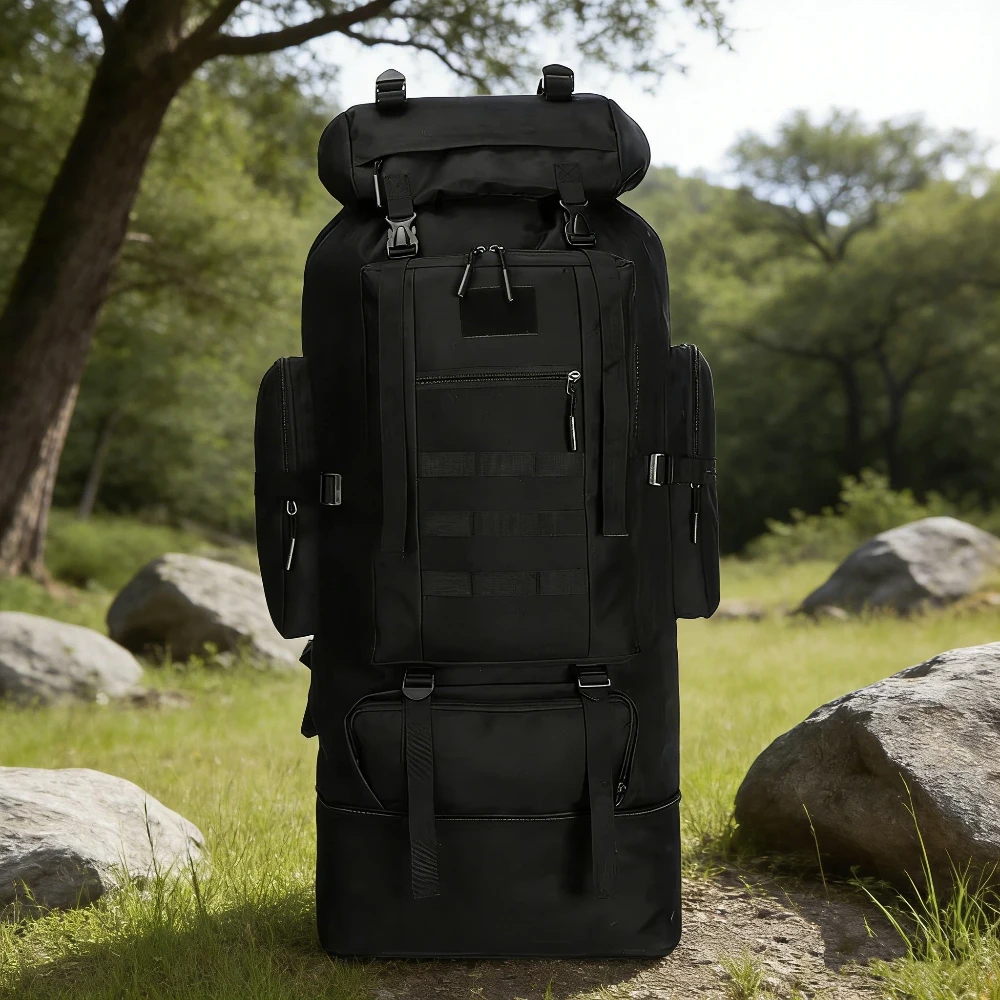 Прочный походный рюкзак из ткани Оксфорд большой емкости, расширяемый рюкзак для пеших прогулок, пикников и кемпинга
Прочный походный рюкзак из ткани Оксфорд большой емкости, расширяемый рюкзак для пеших прогулок, пикников и кемпинга