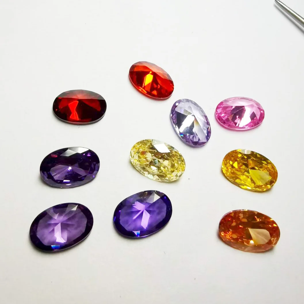 5A Multicolor Oval shaped Brilliant Cubic Zirconia Stone For Jewelry Making
5A Multicolor Oval shaped Brilliant Cubic Zirconia Stone For Jewelry Making