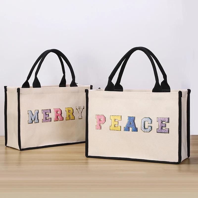 Canvas casual new style fashionable simple business letter-style trendy large capacity handbag tote bag
Canvas casual new style fashionable simple business letter-style trendy large capacity handbag tote bag