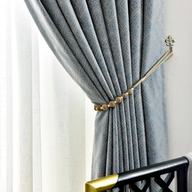 Elegant Blue Luxury Jacquard Curtains For Living Room Bedroom Balcony Custom Ornate Pattern Thick Chenille Blackout Drapes
Elegant Blue Luxury Jacquard Curtains For Living Room Bedroom Balcony Custom Ornate Pattern Thick Chenille Blackout Drapes