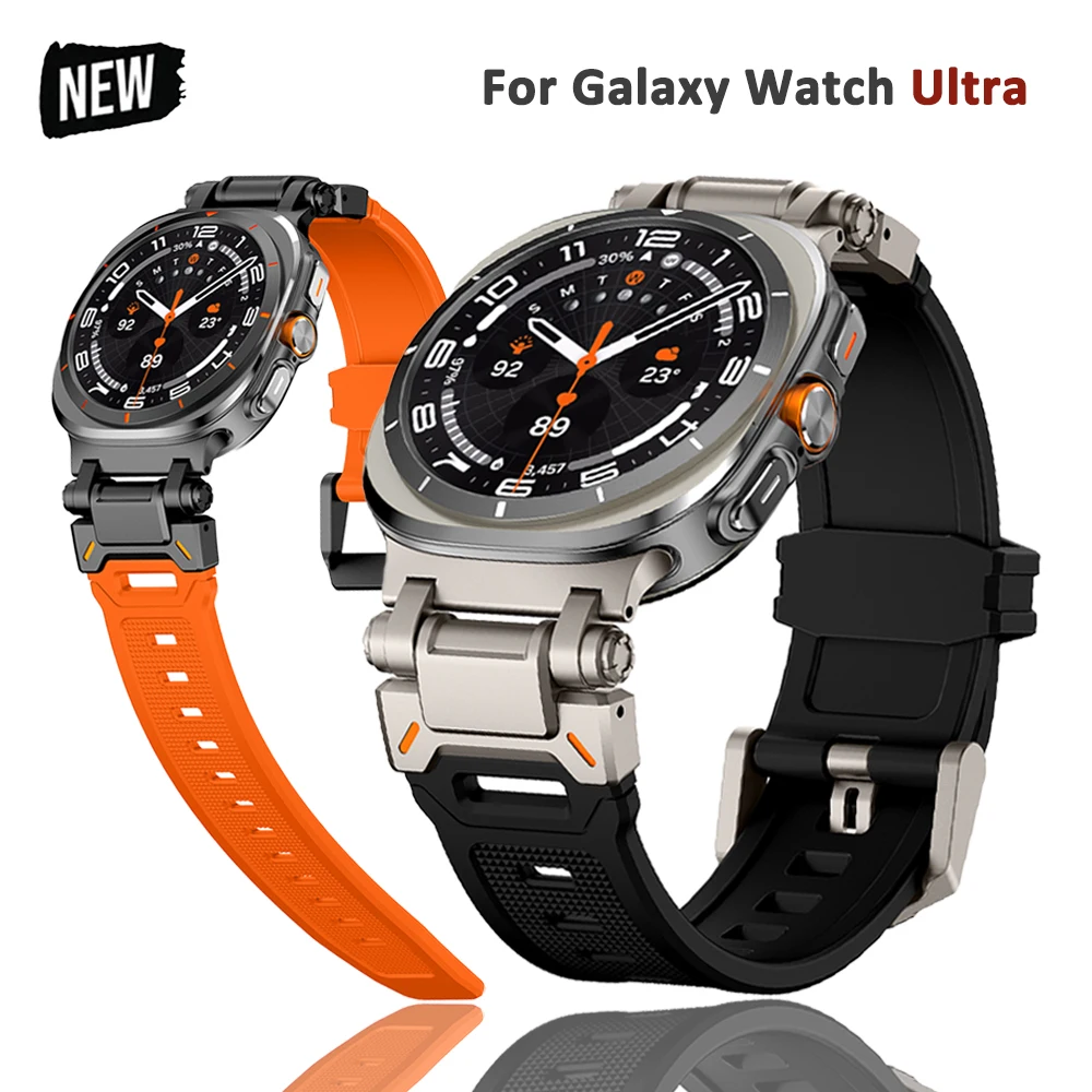 Ремешок из нержавеющей стали для Samsung Galaxy Watch Ultra 47 мм, резиновый мужской браслет для galaxy ULTRA 47 мм, спортивный браслет без зазора
Ремешок из нержавеющей стали для Samsung Galaxy Watch Ultra 47 мм, резиновый мужской браслет для galaxy ULTRA 47 мм, спортивный браслет без зазора