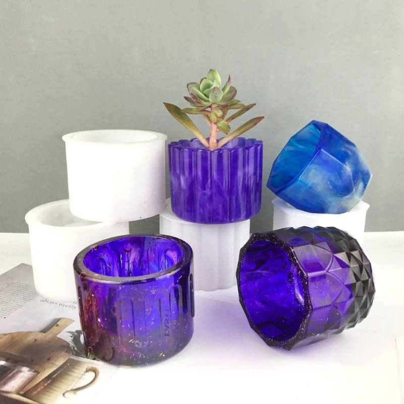 4x Cylinder Flower Pot Cement Mold Garden Planter Concrete Silicone Mold for Handmade Jar Storage Box Plaster Resin Mold
4x Cylinder Flower Pot Cement Mold Garden Planter Concrete Silicone Mold for Handmade Jar Storage Box Plaster Resin Mold