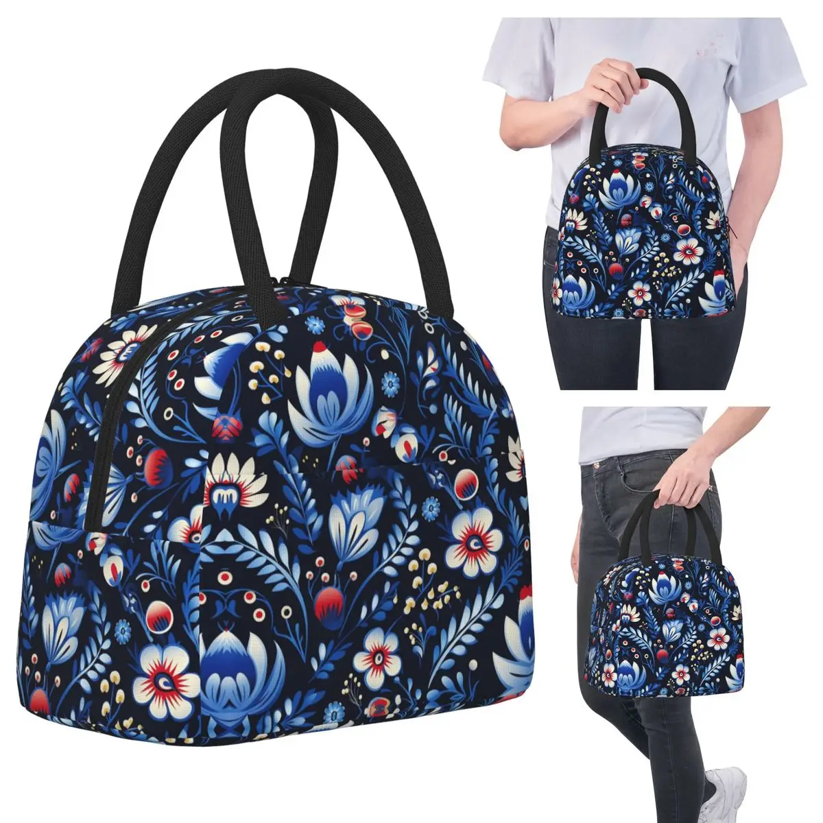 Polish Folk Flowers Print Poland Floral Insulated Lunch Bag for Women Office Cooler Thermal Food Box Tote Portable Lunch Boxes
Polish Folk Flowers Print Poland Floral Insulated Lunch Bag for Women Office Cooler Thermal Food Box Tote Portable Lunch Boxes