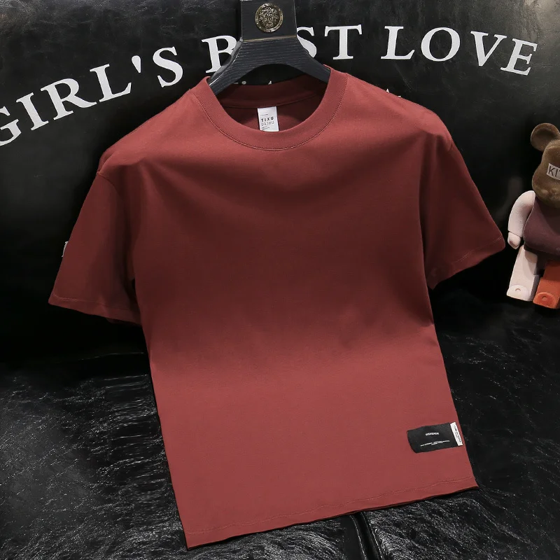 2024 Summer Trendy Men's Solid Color Round Neck Short-sleeved T-shirt Men's Fashion Slim-fit Half-sleeved Men's Top
2024 Summer Trendy Men's Solid Color Round Neck Short-sleeved T-shirt Men's Fashion Slim-fit Half-sleeved Men's Top