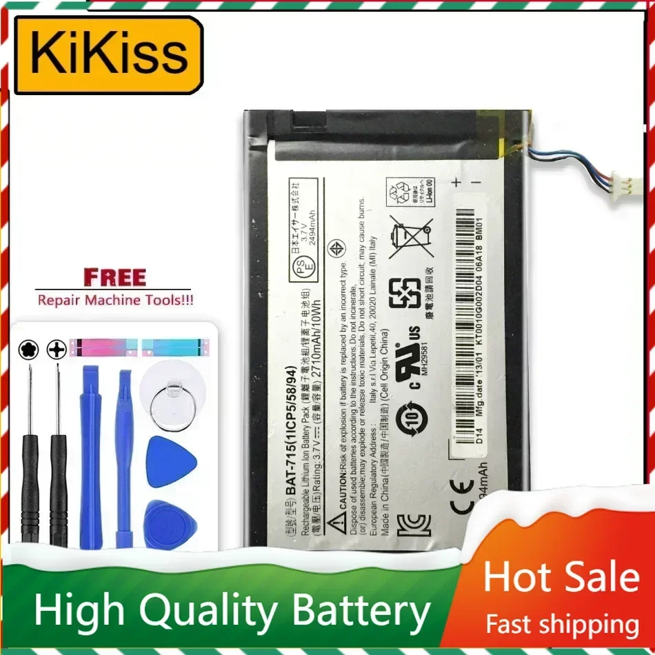 For Acer Iconia Tab B1 B1-A71 B1-710 2710mAh Tablet Battery BAT-715 (3 Cables Version)
For Acer Iconia Tab B1 B1-A71 B1-710 2710mAh Tablet Battery BAT-715 (3 Cables Version)