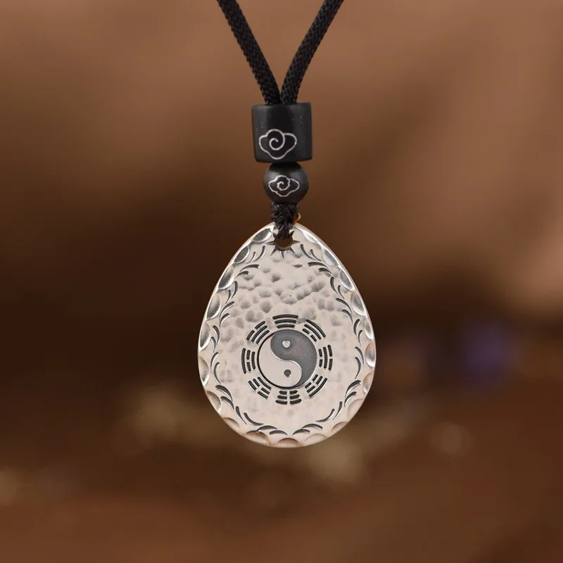 Tai Chi Taoism 999 Silver Water Drop Eight Diagrams Pendants Necklaces Women Men 62CM Infinity Rope Chains Necklaces Thai Silver
Tai Chi Taoism 999 Silver Water Drop Eight Diagrams Pendants Necklaces Women Men 62CM Infinity Rope Chains Necklaces Thai Silver