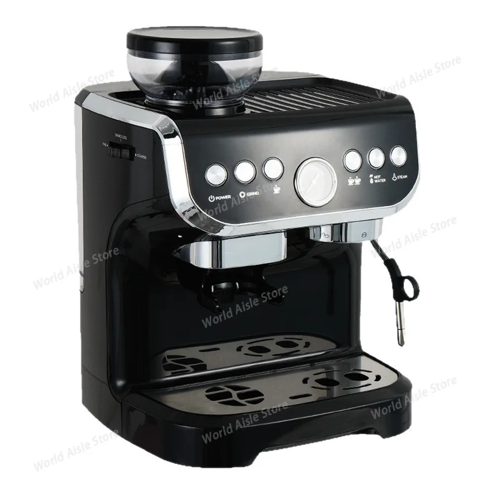2L Automatic Household Espresso All-in-One Machine with Built-in Grinder & Steam Milk Frother 1450W
2L Automatic Household Espresso All-in-One Machine with Built-in Grinder & Steam Milk Frother 1450W