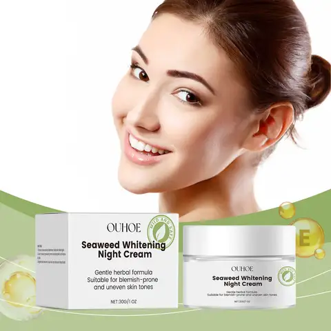 Crema de noche facial nutritiva, blanqueamiento, hidratación nocturna, cuidado de la piel, rejuvenecimiento Facial, crema reparadora iluminadora Facial