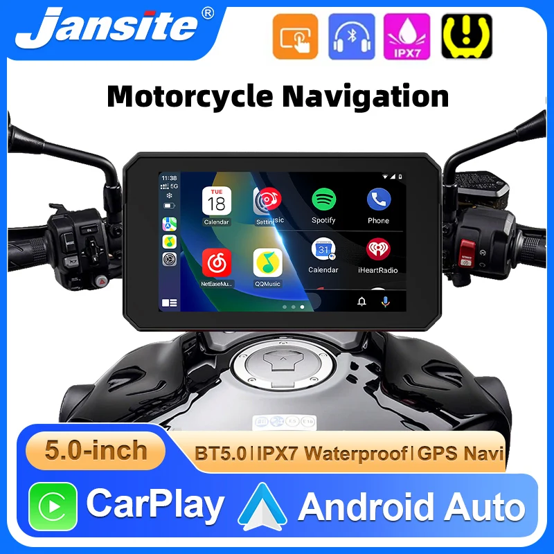 Portable 5" Motorcycle GPS Navigation Bluetooth Wireless Carplay Android Auto IPX7 Waterproof Display Moto Dashboard Monitor
Portable 5" Motorcycle GPS Navigation Bluetooth Wireless Carplay Android Auto IPX7 Waterproof Display Moto Dashboard Monitor