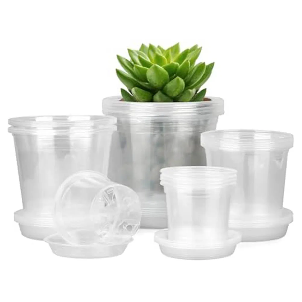 4/5/6/7 Inch Transparent Nursery Pot With Drainage Hole Transparent Planting Pot With Trays Reusable Plastic Pot
4/5/6/7 Inch Transparent Nursery Pot With Drainage Hole Transparent Planting Pot With Trays Reusable Plastic Pot