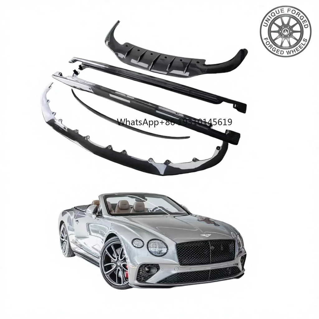 26Pcs W12 Style Carbon Fiber Body Kit For Bentley Continental GT 2018-2024 Front Lip Side Skirt Spoiler Diffuser
26Pcs W12 Style Carbon Fiber Body Kit For Bentley Continental GT 2018-2024 Front Lip Side Skirt Spoiler Diffuser