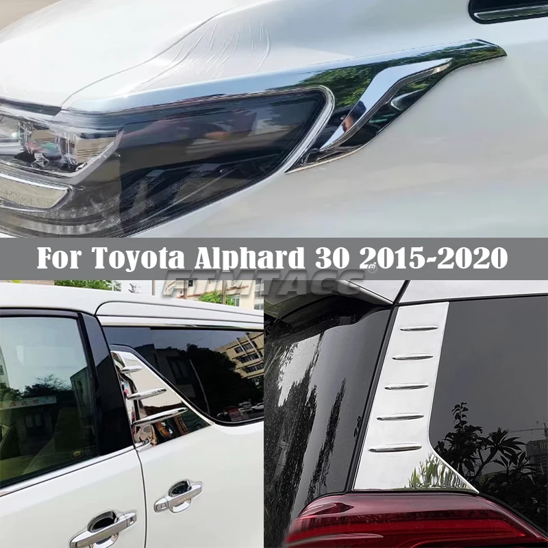 For Toyota Alphard 30 2015-2020 ABS Car Center Rear Window B C Pillar Spoiler Side Bevel Headlights Eyebrow Eyelids Cover Trim
For Toyota Alphard 30 2015-2020 ABS Car Center Rear Window B C Pillar Spoiler Side Bevel Headlights Eyebrow Eyelids Cover Trim