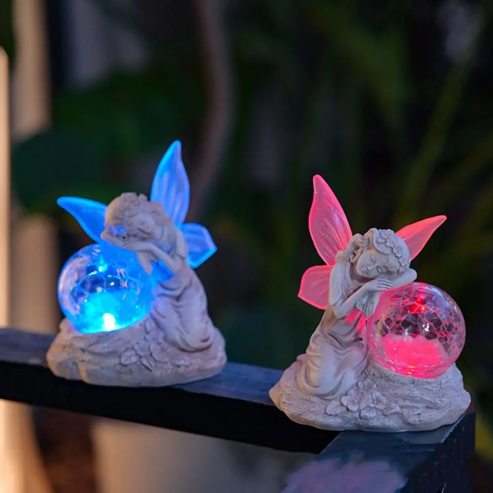 Resin Solar Angel Ornament Creative Colorful Angel Statue Light Handmade Exquisite Garden Miniature Figurine Sculpture Prop
Resin Solar Angel Ornament Creative Colorful Angel Statue Light Handmade Exquisite Garden Miniature Figurine Sculpture Prop