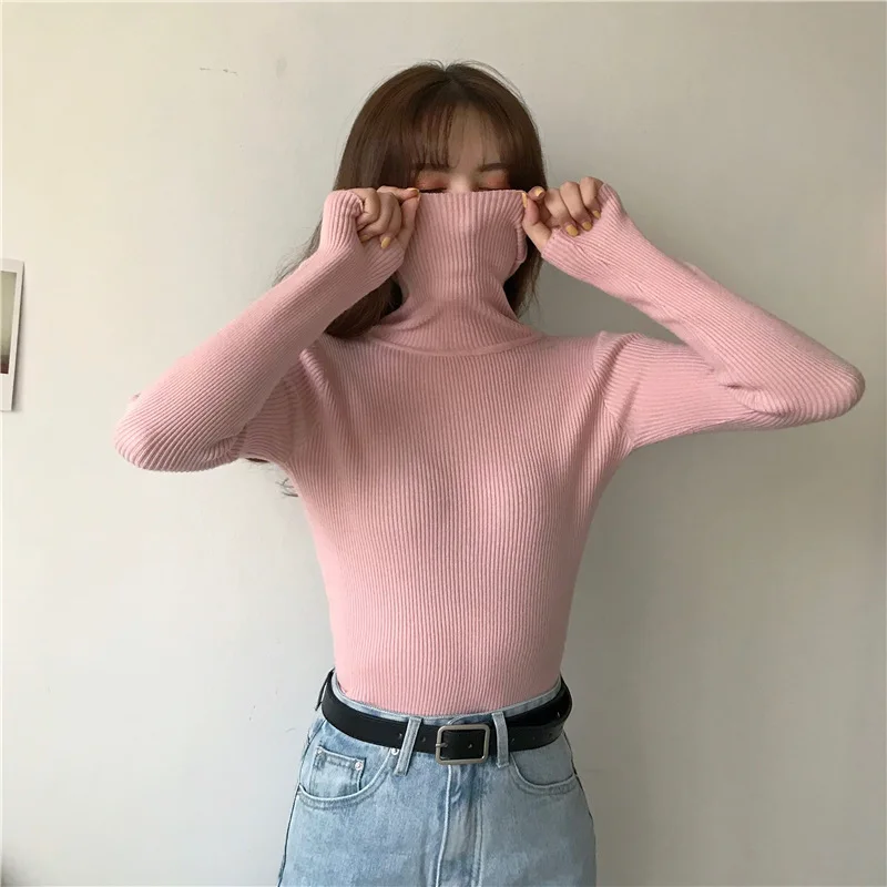 Wear slim fit solid color pullover high neck sweater for women in autumn and winter, long sleeved knitted base sweater 2025
Wear slim fit solid color pullover high neck sweater for women in autumn and winter, long sleeved knitted base sweater 2025