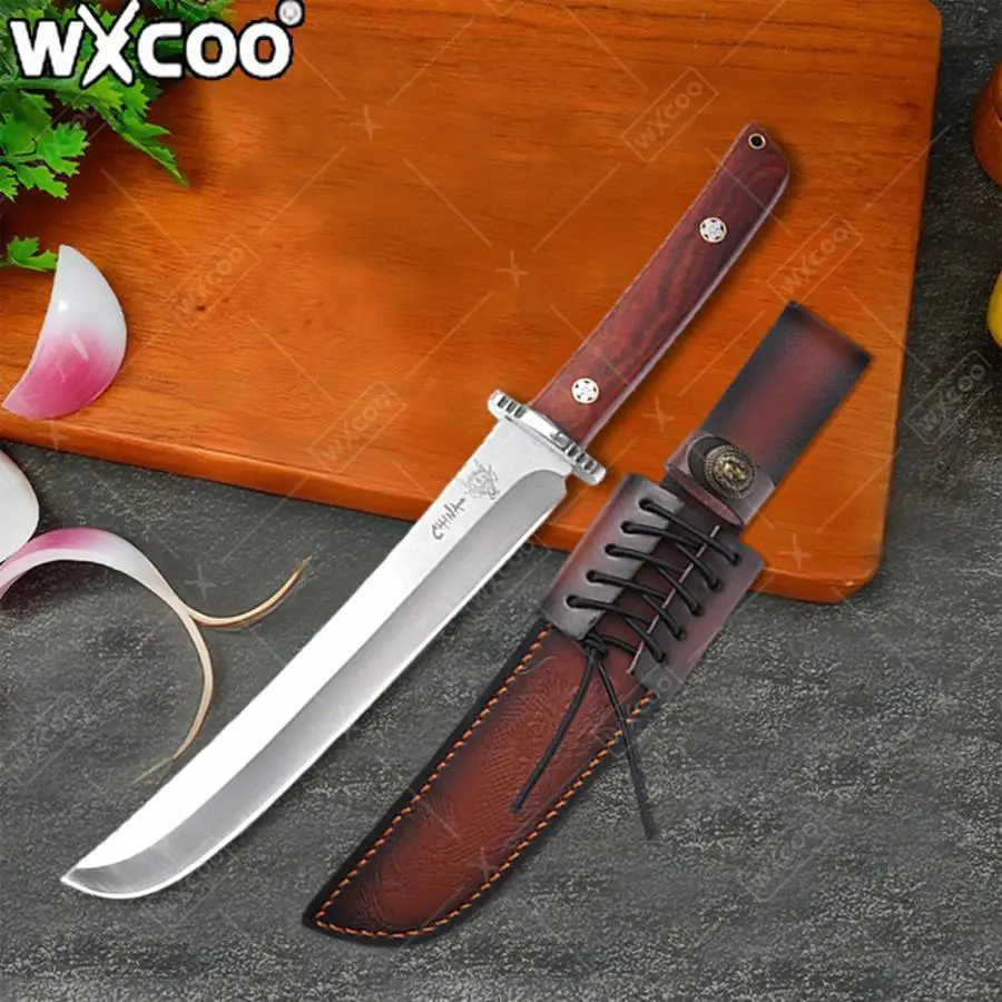 WXCOO Японский кухонный нож высокой твердости M390 из нержавеющей стали, кованый молотый нож для резки мяса, нож для обвалки мясника с ножнами
WXCOO Японский кухонный нож высокой твердости M390 из нержавеющей стали, кованый молотый нож для резки мяса, нож для обвалки мясника с ножнами