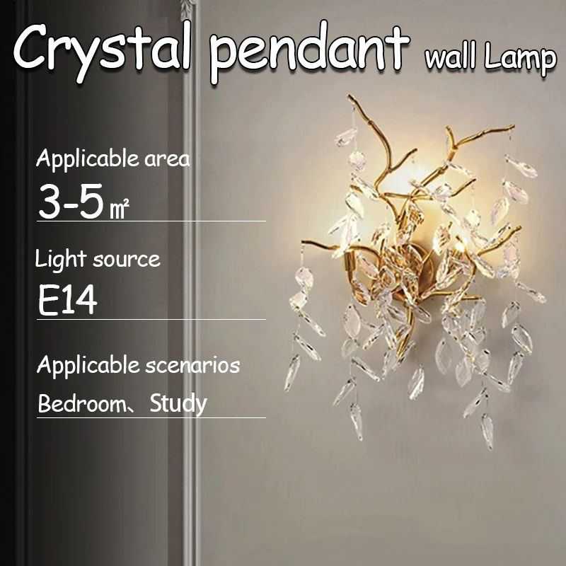 Modern Branch Crystal Wall Lamp | Luxury Bedroom Bedside Sconce | INS Style Living Room Background Lighting | Indoor Home Decor
Modern Branch Crystal Wall Lamp | Luxury Bedroom Bedside Sconce | INS Style Living Room Background Lighting | Indoor Home Decor