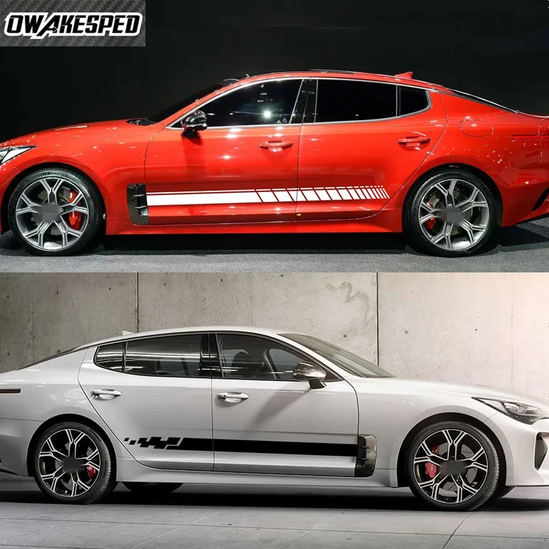 2PCS Car Door Both Side Skirt Sticker For KIA Stinger GT GTS Racing Styling Tuning Accessories Sport Stripes Auto Vinyl Decals
2PCS Car Door Both Side Skirt Sticker For KIA Stinger GT GTS Racing Styling Tuning Accessories Sport Stripes Auto Vinyl Decals