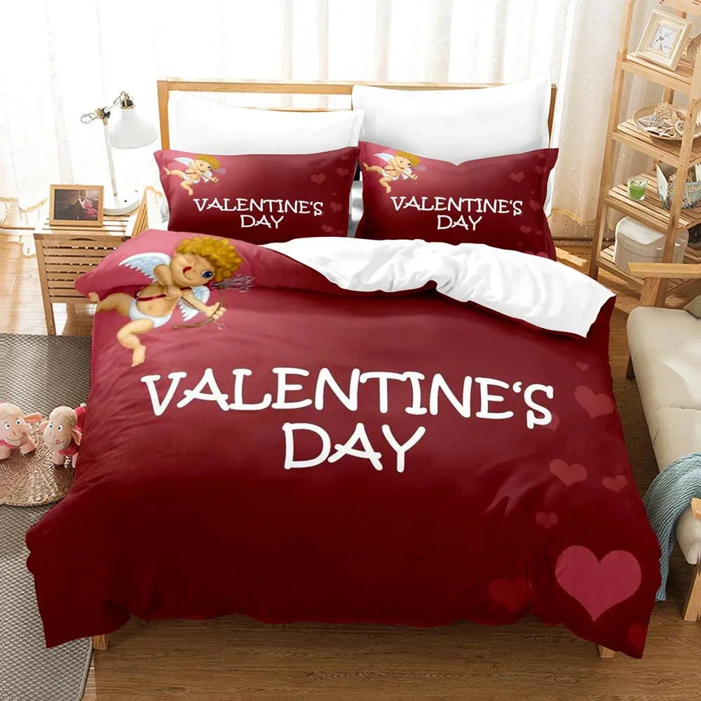 Valentine's Day Bedding Set 3D Printed Duvet Cover Set for Boys Teens Bedroom Single Double Full Queen King Size
Valentine's Day Bedding Set 3D Printed Duvet Cover Set for Boys Teens Bedroom Single Double Full Queen King Size