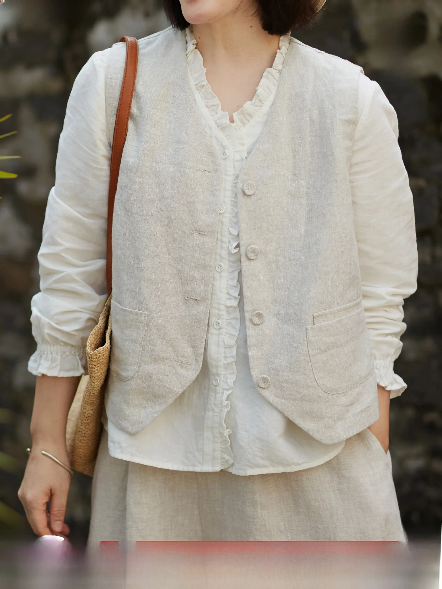 Will City C2057 Women's Linen Vest Thin Spring Summer 9 Pieces Layering Versatile Slimming Outerwear for Petite Ladies
Will City C2057 Women's Linen Vest Thin Spring Summer 9 Pieces Layering Versatile Slimming Outerwear for Petite Ladies