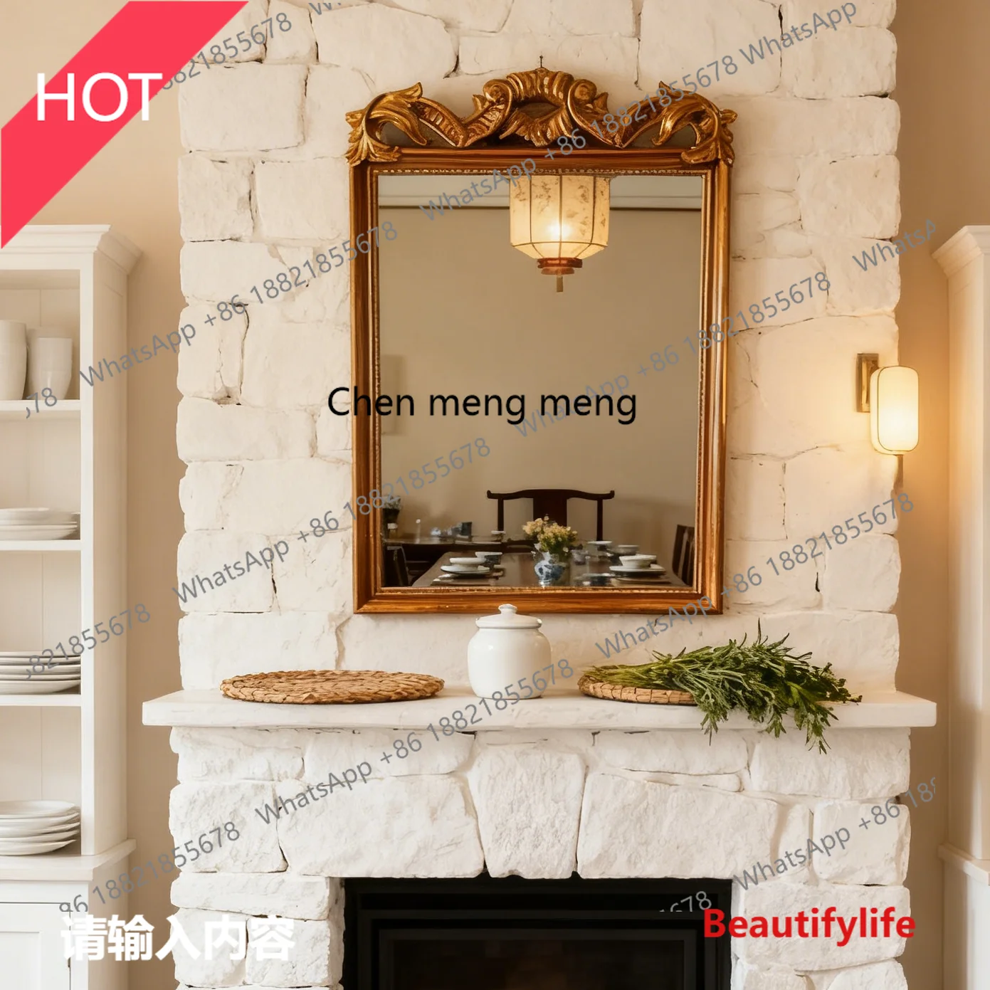 M53 French living room entrance decorative mirror retro makeup mirror washstand carved bathroom mirror
M53 French living room entrance decorative mirror retro makeup mirror washstand carved bathroom mirror