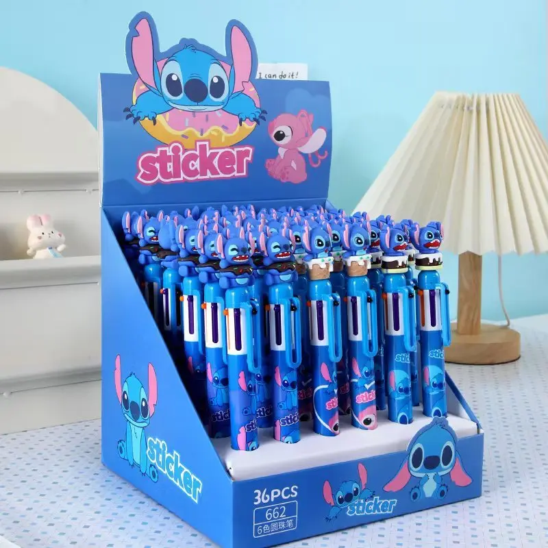 Gel Pen 36pcs Disney Stitch Ballpoint Pen Soft Doll 6-Color Cartoon Pen Writing Tool Gift Pen Creative Stationery Student
Gel Pen 36pcs Disney Stitch Ballpoint Pen Soft Doll 6-Color Cartoon Pen Writing Tool Gift Pen Creative Stationery Student