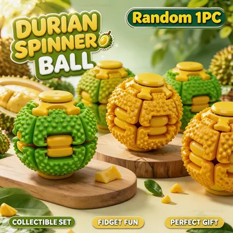 Durian Spinner Ball Fidget Toy Rotating Hand Spinner Sensory Fidget Toys Stress Relief Anxiety Relief Desktop Decompression Toy