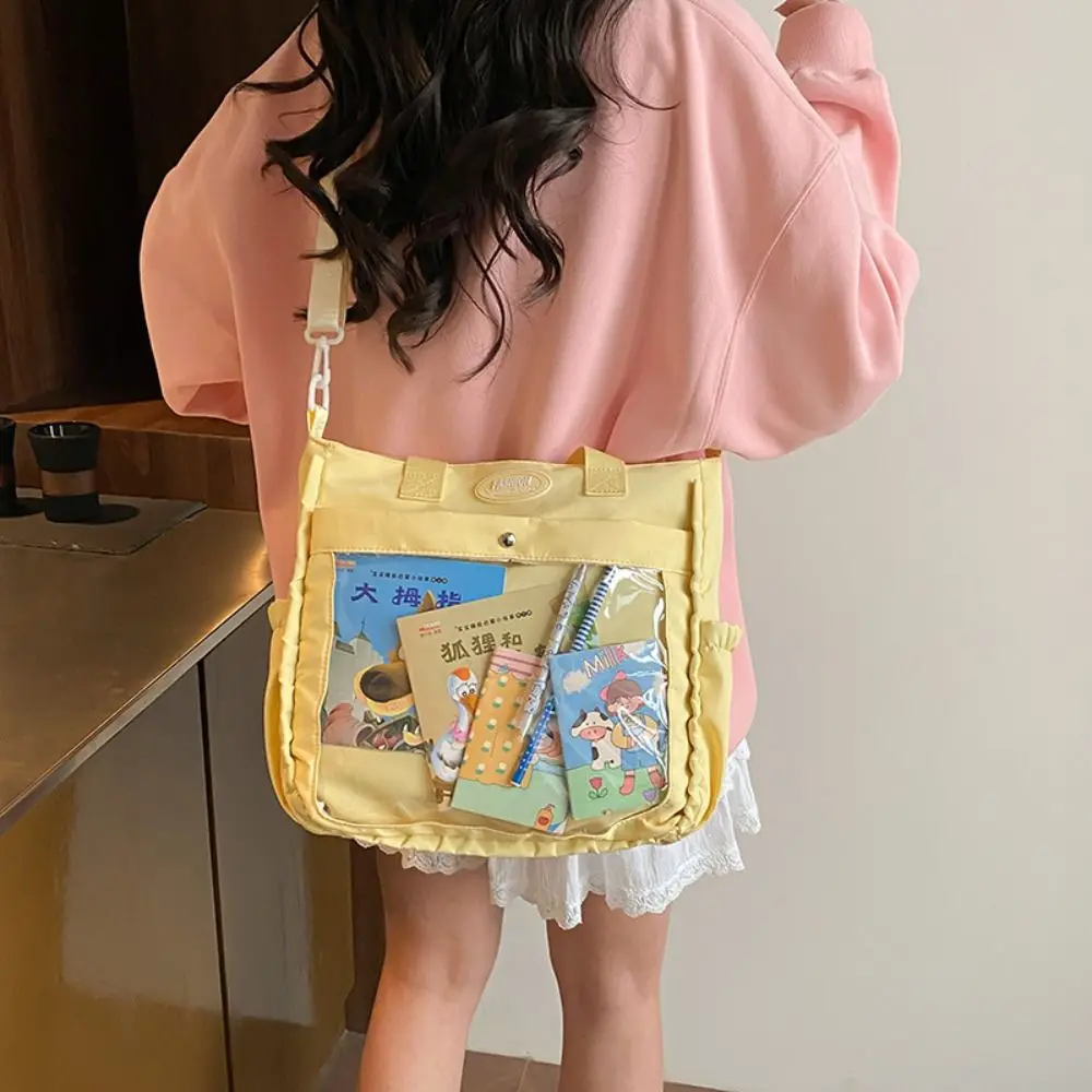 Cute Transparent Itabag Nylon Idol Merchandise Storage Crossbody Itabag Large Capacity Doll Badge Display Student Tote Bag Girls
Cute Transparent Itabag Nylon Idol Merchandise Storage Crossbody Itabag Large Capacity Doll Badge Display Student Tote Bag Girls