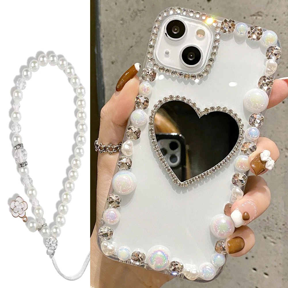 3D pearl Phone Case For iPhone 12 11 13 14 15 16 Pro Max X XR XS Max 7 8 Plus with lanyard Strap soft silicone cover
3D pearl Phone Case For iPhone 12 11 13 14 15 16 Pro Max X XR XS Max 7 8 Plus with lanyard Strap soft silicone cover