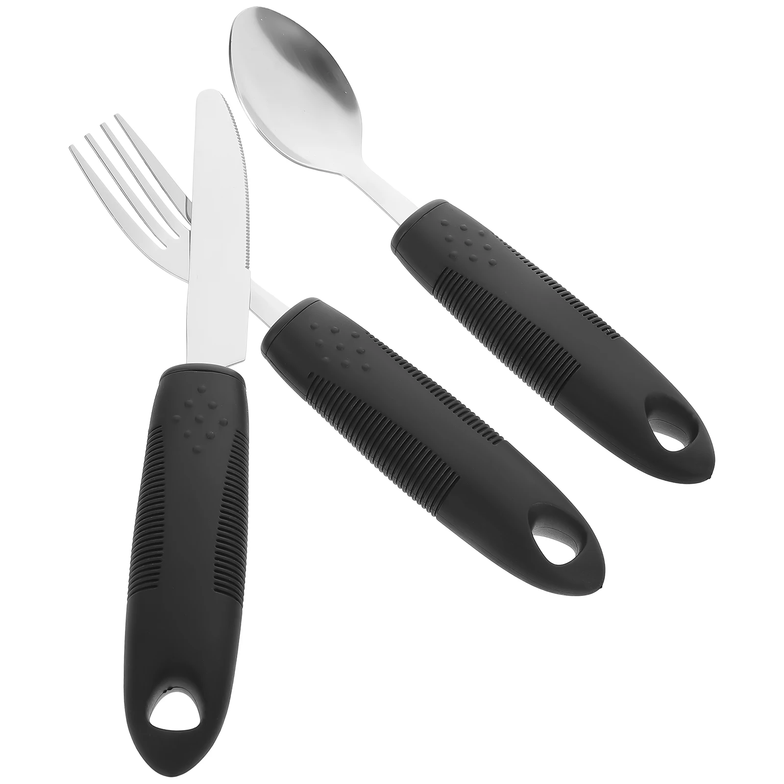 1 Set Portable Anti-Slip Cutlery Set Elderly Adaptive Utensils Disabled Person Tableware Durable Non-Slip Wear Resistant Long
1 Set Portable Anti-Slip Cutlery Set Elderly Adaptive Utensils Disabled Person Tableware Durable Non-Slip Wear Resistant Long