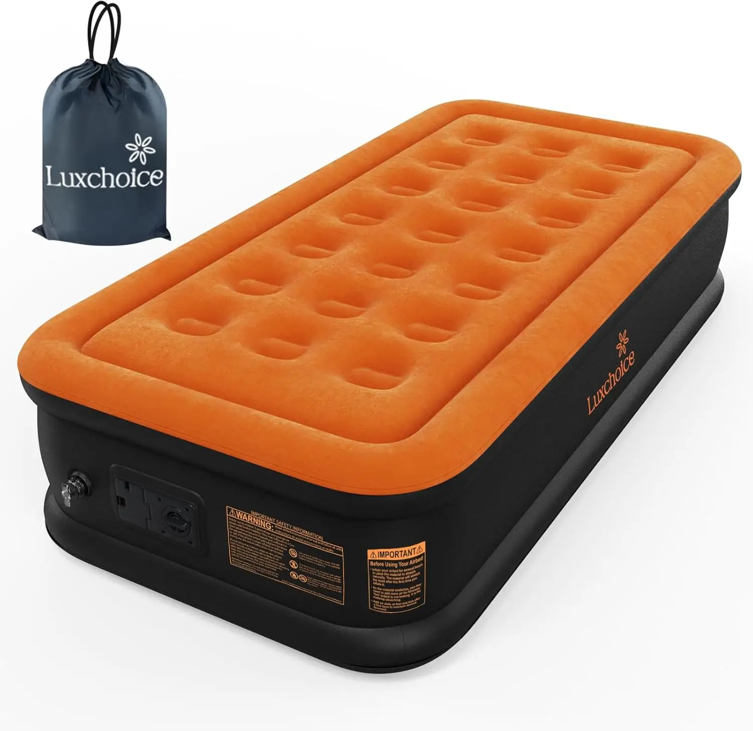 Luxchioce Twin Air Mattr With Builtin Pump Luxury Airbed Inflatable Mattr Qui Inflation Deflation Blow Up Mattr For Guests Home
Luxchioce Twin Air Mattr With Builtin Pump Luxury Airbed Inflatable Mattr Qui Inflation Deflation Blow Up Mattr For Guests Home