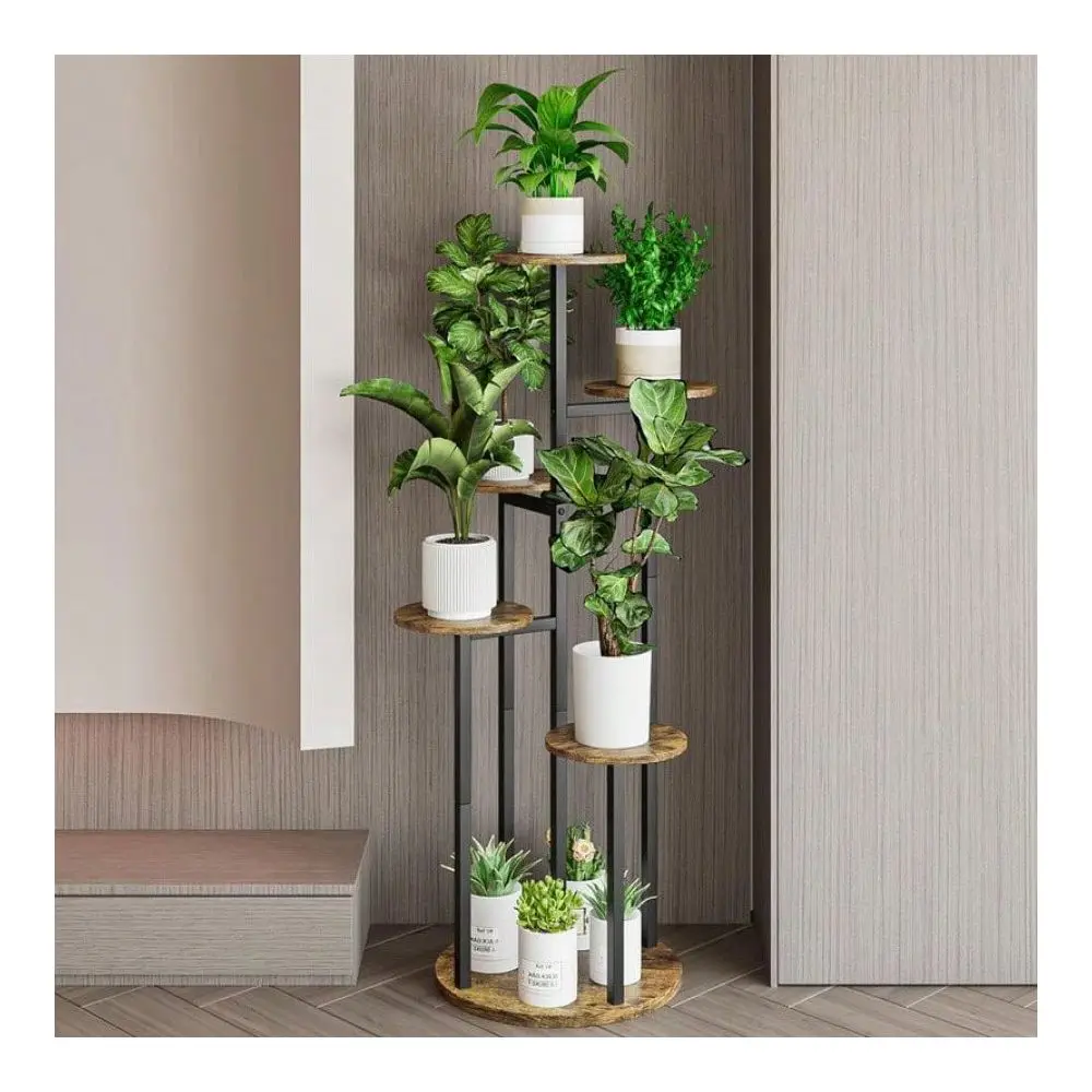 Stand Indoor 6 Tier 9 Potted Multiple Flower Pot Holder For Patio Garden Balcony Living Room Corner BlackRustic BrownWhite Out
Stand Indoor 6 Tier 9 Potted Multiple Flower Pot Holder For Patio Garden Balcony Living Room Corner BlackRustic BrownWhite Out