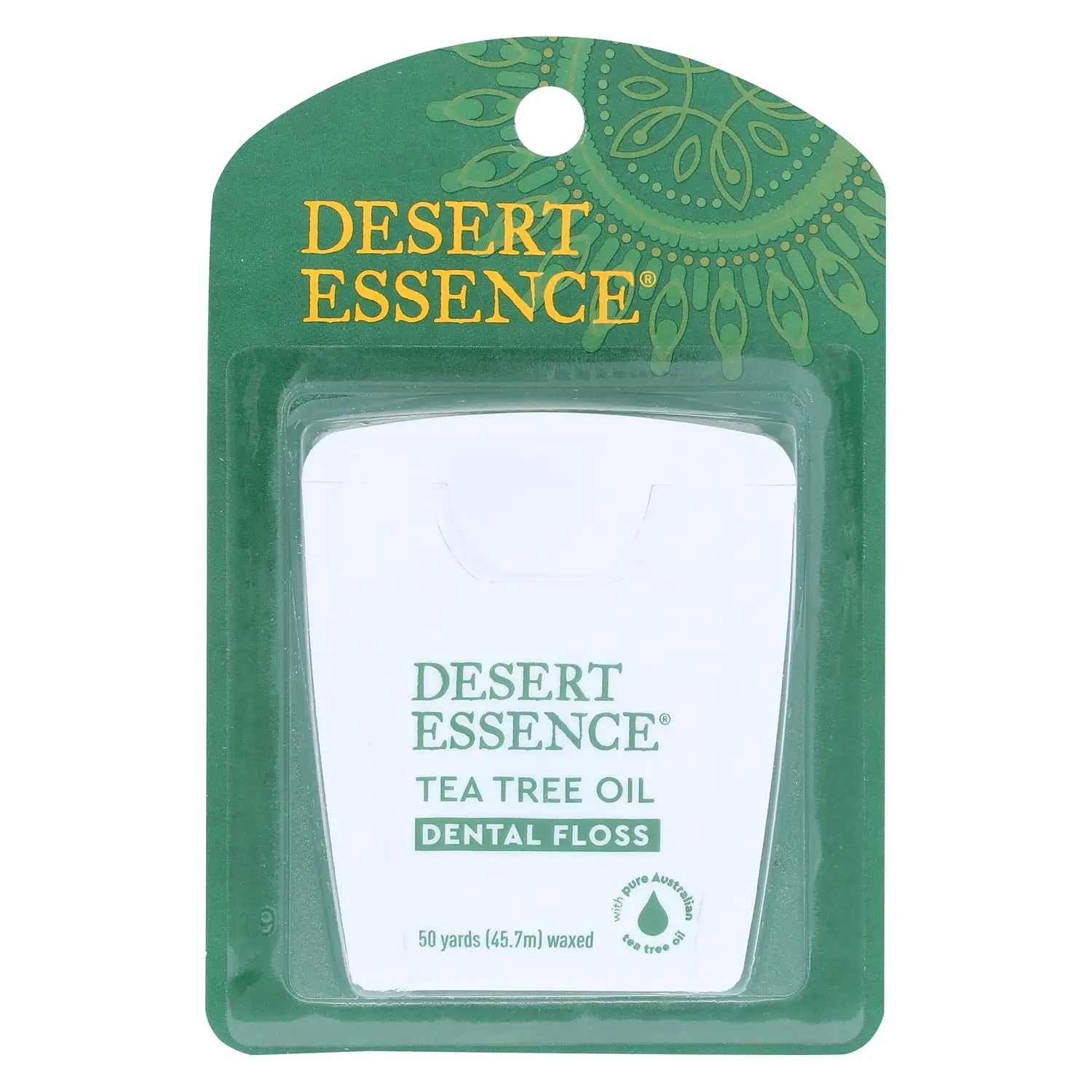 Tea Tree Oil Dental Floss - 50 Yards, Naturally Waxed with Beeswax, Thick & Strong, No Shred, Removes Food Debris, Antiseptic
Tea Tree Oil Dental Floss - 50 Yards, Naturally Waxed with Beeswax, Thick & Strong, No Shred, Removes Food Debris, Antiseptic