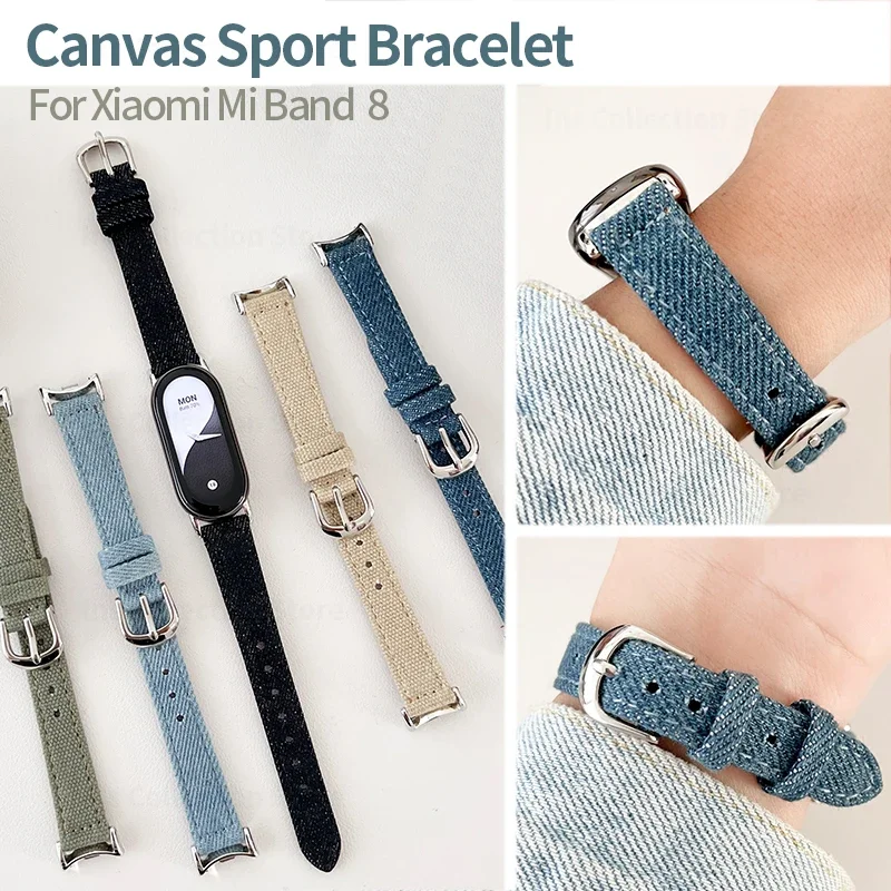 Denim Grain Leather Strap for Xiaomi Mi Band 8 Accessories Replacement Wristband for MiBand 8 Sport Bracelet SmartWatch Wrist
Denim Grain Leather Strap for Xiaomi Mi Band 8 Accessories Replacement Wristband for MiBand 8 Sport Bracelet SmartWatch Wrist