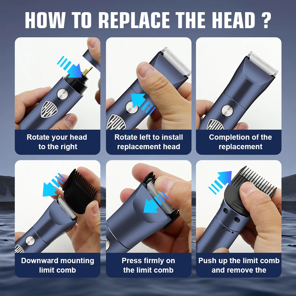 5-in-1 Multi-Function Men's Grooming Kit Upgraded Combination Electric Shaver Hair Clipper & Nose Trimmer 2-in-1
5-in-1 Multi-Function Men's Grooming Kit Upgraded Combination Electric Shaver Hair Clipper & Nose Trimmer 2-in-1