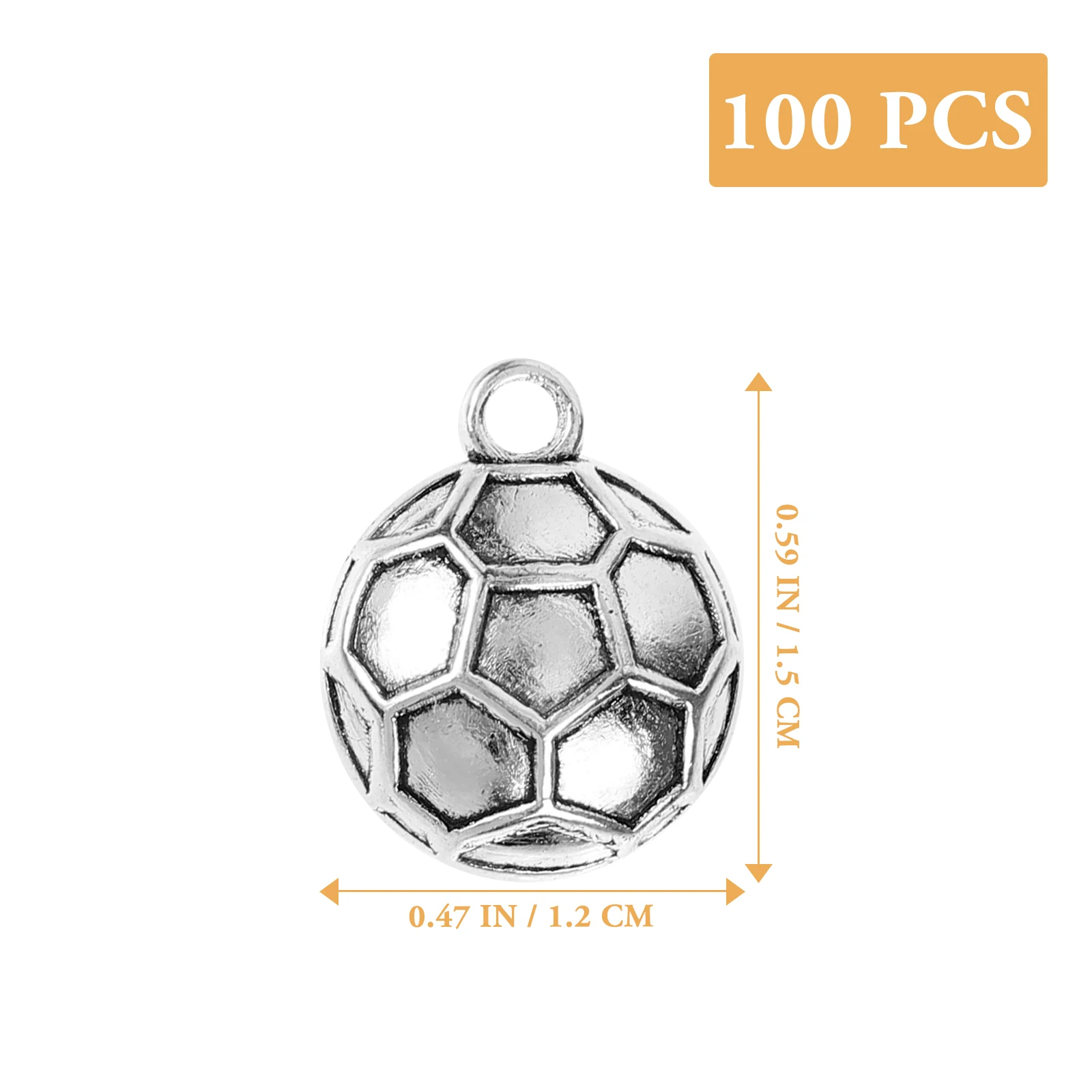 100 Pcs Football Accessories DIY Craft Metal Golden Pendant Necklace Bracelet Earring Jewelry Making Art Supplies Lightweight
100 Pcs Football Accessories DIY Craft Metal Golden Pendant Necklace Bracelet Earring Jewelry Making Art Supplies Lightweight
