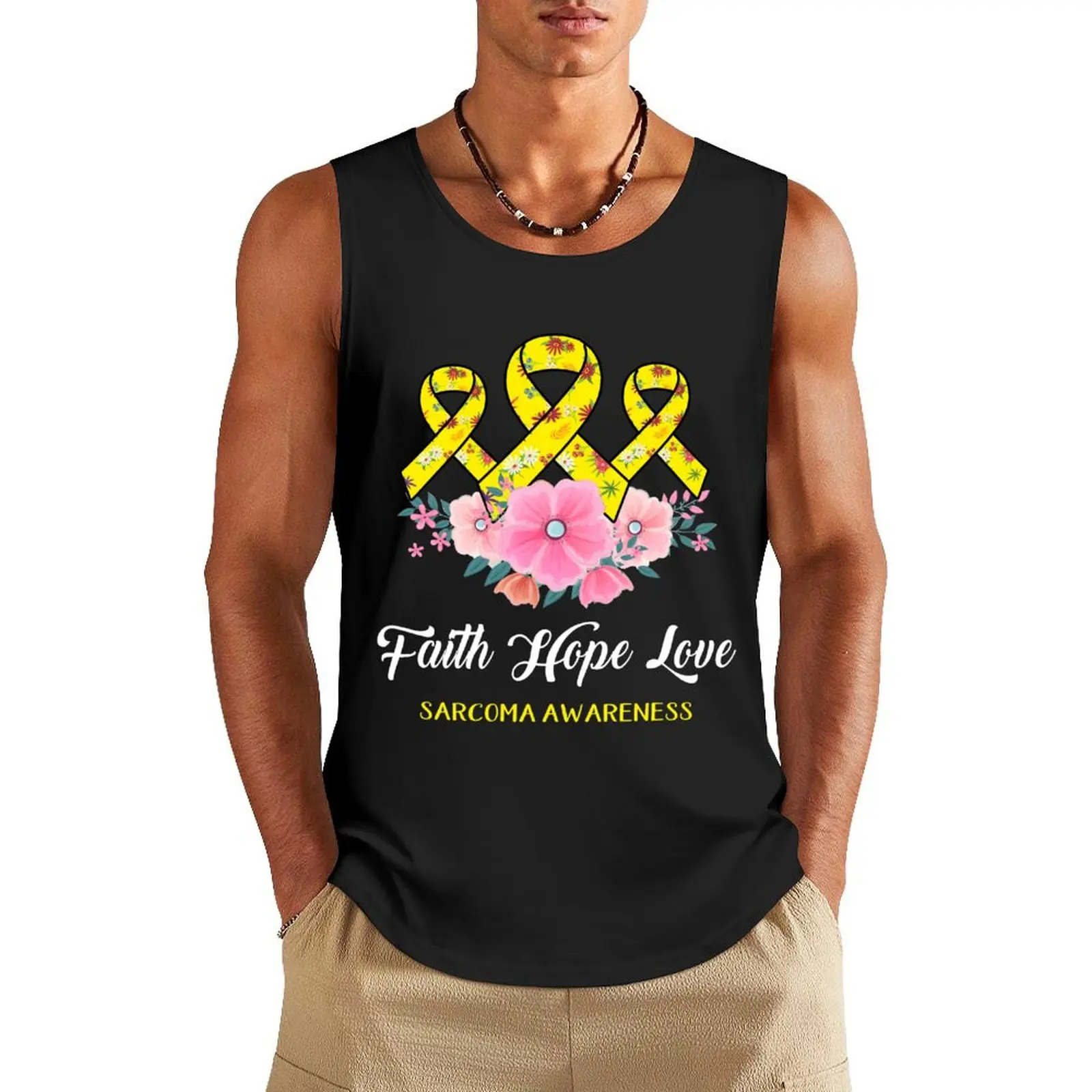 Faith Hope Love Sarcoma Awareness Tank Top fashion 2024 man T-shirts men bodybuilding t shirt Men's fitness t-shirt
Faith Hope Love Sarcoma Awareness Tank Top fashion 2024 man T-shirts men bodybuilding t shirt Men's fitness t-shirt
