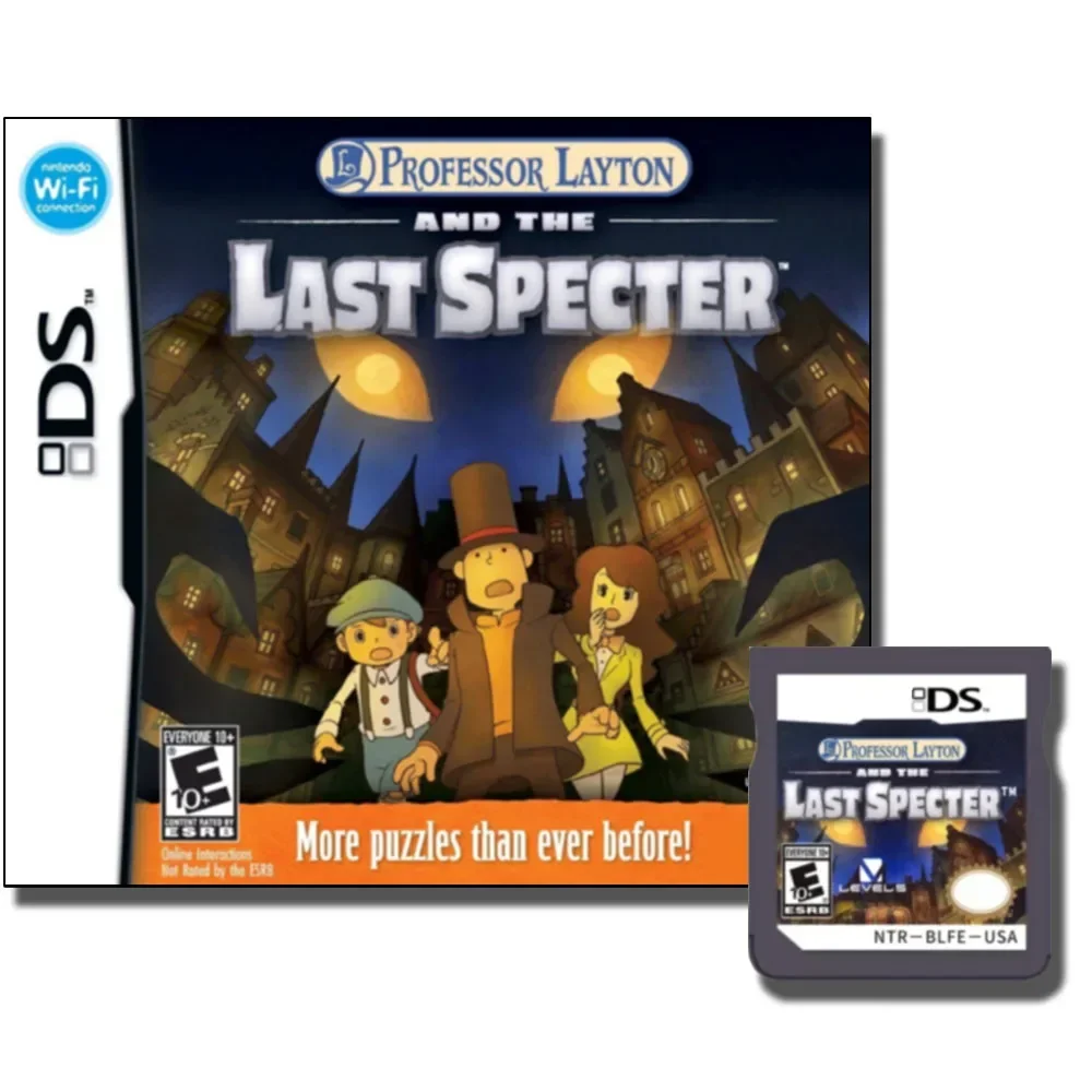 Игровая карта Professor Layton серии DS Curious Village Last Spectre, картридж для видеоигр, версия США (карта R4) для NDS 3DS 2DS
Игровая карта Professor Layton серии DS Curious Village Last Spectre, картридж для видеоигр, версия США (карта R4) для NDS 3DS 2DS