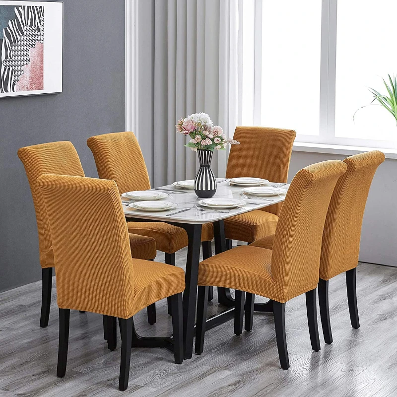 Autumn Winter Thickened Elastic Chair Cover 4/5/6Pcs Plaid Jacquard Solid Color Home Hotel Dining Table Stool Cover Chair Cover
Autumn Winter Thickened Elastic Chair Cover 4/5/6Pcs Plaid Jacquard Solid Color Home Hotel Dining Table Stool Cover Chair Cover