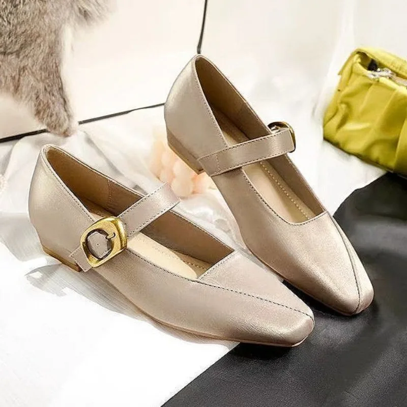Women Mid Heels Marie Janes Sandals Square Toe Shoes Shallow Woman 2025 Summer Luxury Loafers Leather Trend New Dress Sandalias
Women Mid Heels Marie Janes Sandals Square Toe Shoes Shallow Woman 2025 Summer Luxury Loafers Leather Trend New Dress Sandalias