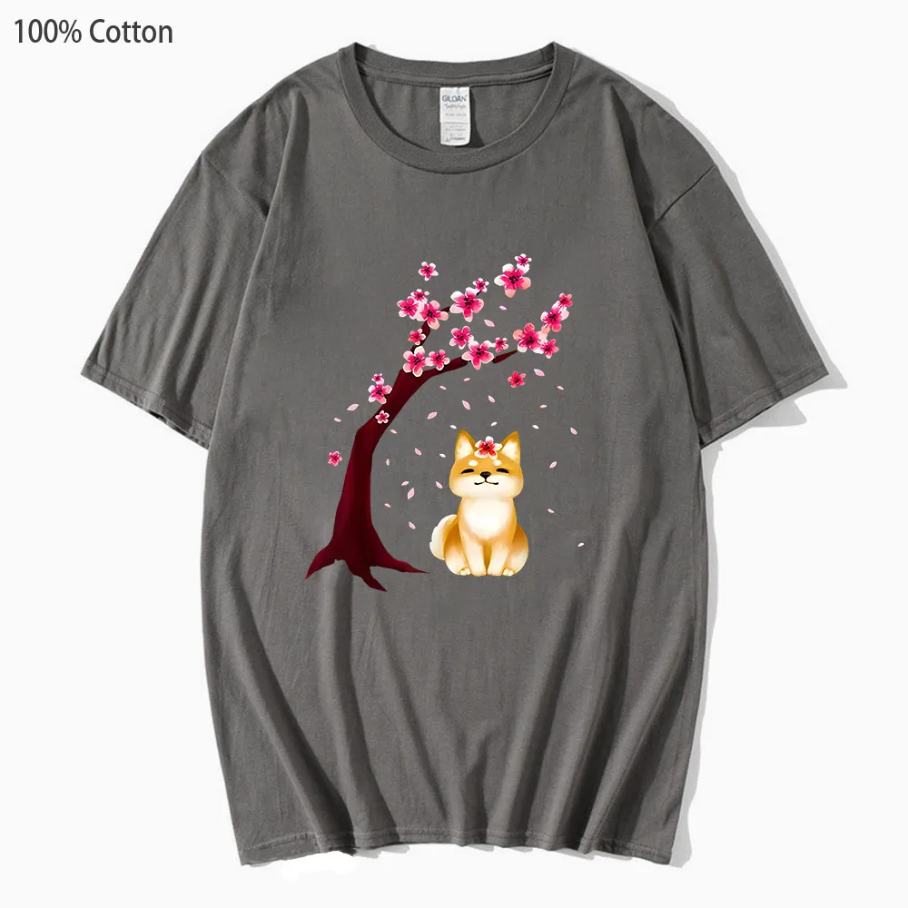 Shiba Dog Tshirt Sakura T-Shirts 100% Cotton Short Sleeve Tees Kawaii Cartoon Tops Summer Soft Tees Mens Clothing Y2k Tee-Shirt
Shiba Dog Tshirt Sakura T-Shirts 100% Cotton Short Sleeve Tees Kawaii Cartoon Tops Summer Soft Tees Mens Clothing Y2k Tee-Shirt