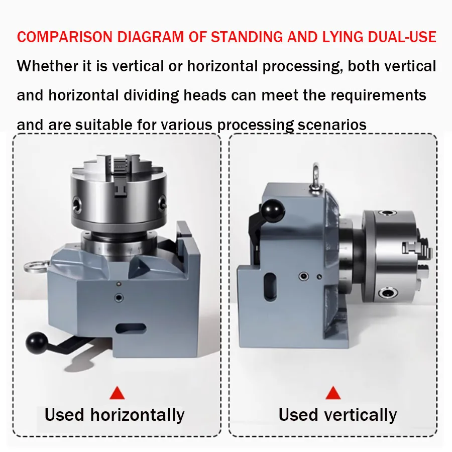Quick equal division head vertical and horizontal dual-use drilling machine milling machine drawing circular rotary worktable
Quick equal division head vertical and horizontal dual-use drilling machine milling machine drawing circular rotary worktable